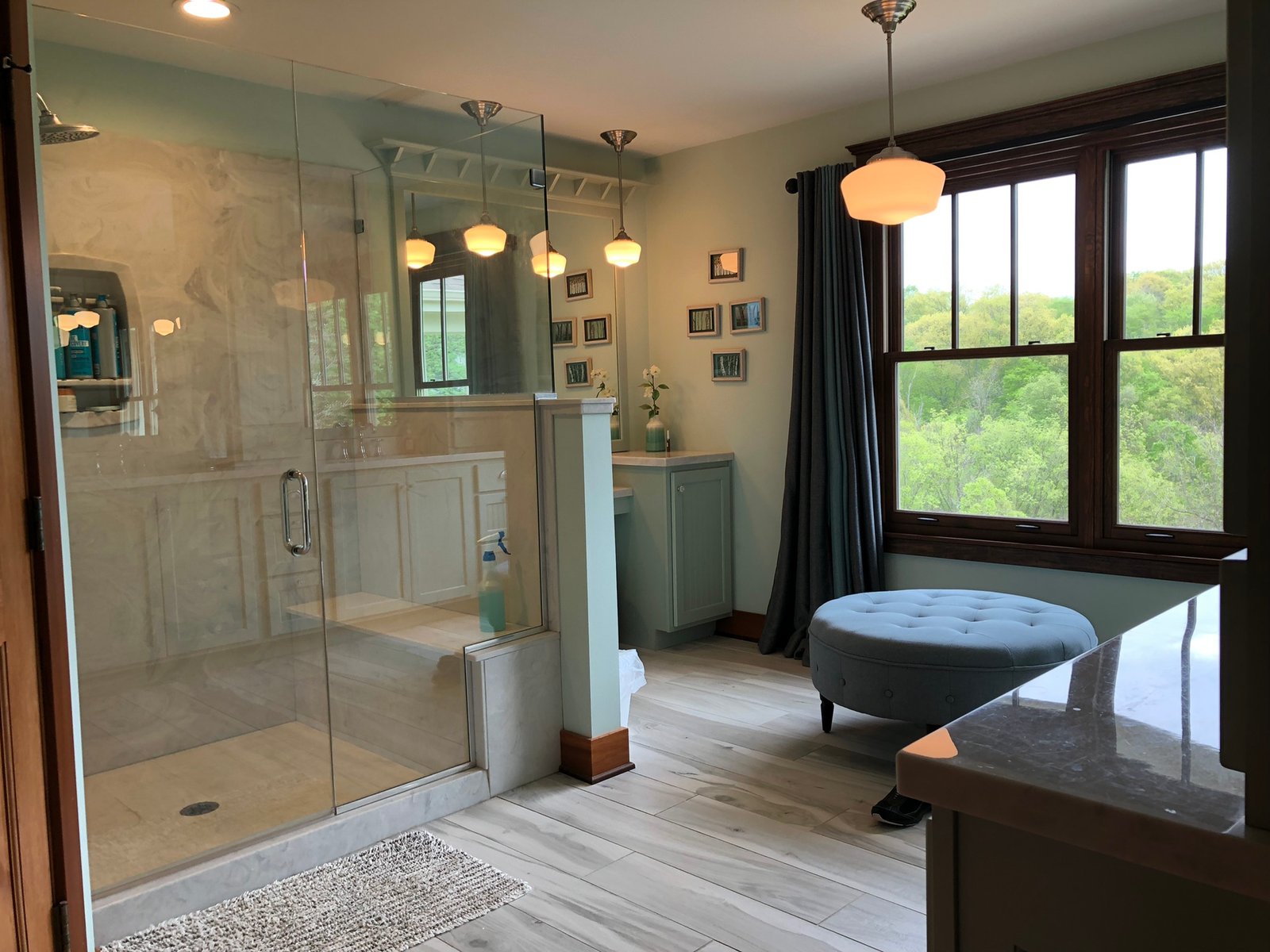 Remodeled bathroom and home improvements